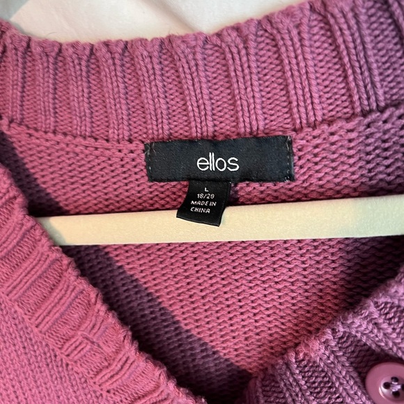 Ellos Pullover Sweater Top Size L 18/20 - Picture 3 of 8